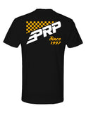 Checker T-Shirt  Black And Orange - 2X