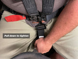 Adjustable 5th Point Crotch Belt For Latch And Link Harness