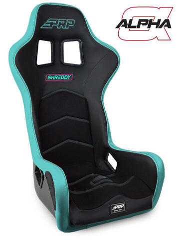 Shreddy Alpha Composite Seat; Black And Teal