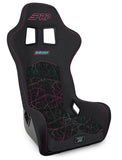 Shreddy Edition Alpha Composite Seat  Extra Wide  Cracked Pink