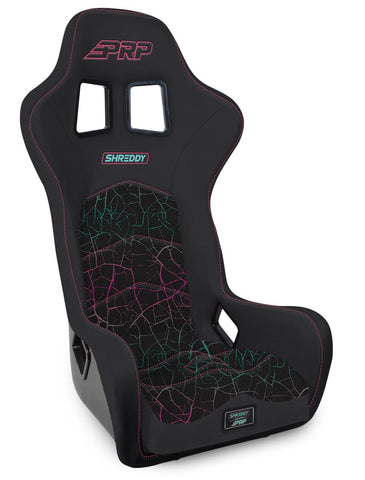 Shreddy Edition Alpha Composite Seat  Extra Wide  Cracked Pink