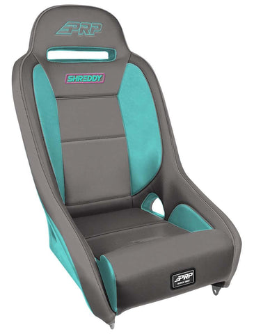 Shreddy Comp Elite Suspension Seat; Grey And Teal