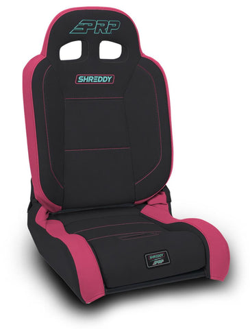 Shreddy Edition EnduroDaily Reclining Suspension Seat  Black  Pink And Teal  Passenger