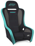 Shreddy Podium Suspension Seat; Black And Teal