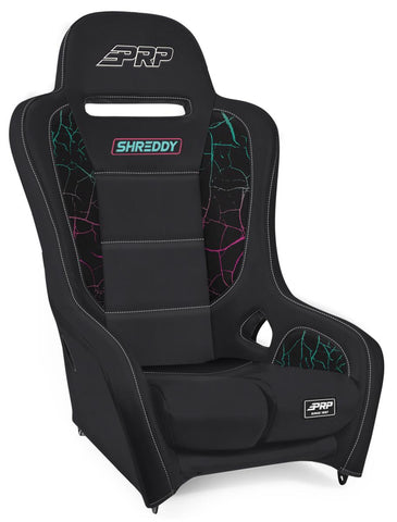 Shreddy Edition Podium Suspension Seat (Pair)  Cracked Black