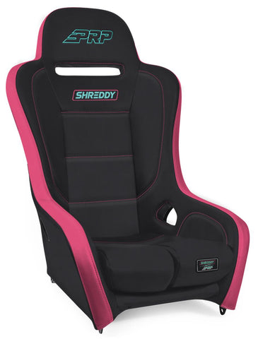 Shreddy Edition Podium Suspension Seat (Pair)  Black  Pink And Teal