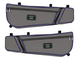 PRP Shreddy Front Door Bag With Knee Pad For Can-Am Maverick X3 (Pair)  Grey And Purple