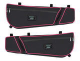 PRP Shreddy Front Door Bag With Knee Pad For Can-Am Maverick X3 (Pair)  Black And Pink