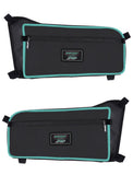 PRP Shreddy Rear Door Bags For Can-Am Maverick X3 (Pair)  Black And Teal