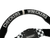 PRP X Shreddy Checkered Steering Wheel  D-Shaped