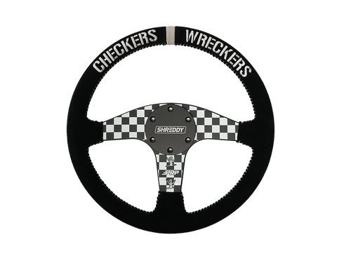 PRP X Shreddy Checkered Steering Wheel  Flat