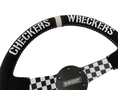 PRP X Shreddy Checkered Steering Wheel  Deep Dish
