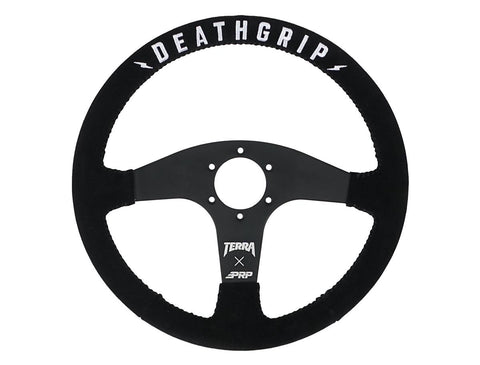 Terra Crew Death Grip Flat Steering Wheel  Suede