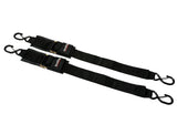 2” X 4’ Marine Transom Tie-Down Straps With Snap S-Hooks (2 Pack)