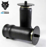 Heavy Duty Sleeve Style Replacement Air Spring 1 Piece Aluminum End Caps