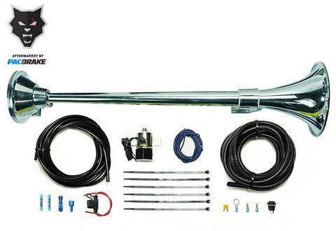 Basic Large Single Air Horn For Onboard Air Zinc Alloy/Stainless Steel Chrome