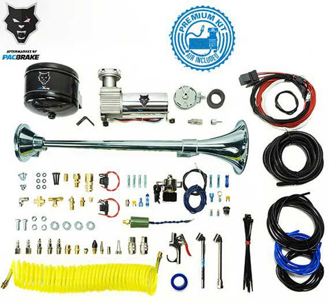 Premium Large Single Air Horn W/Air Horn (HP10234) And Onboard Air (HP10163)