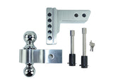 Ball Mount 2 Inch Shank 4 Inch Drop Chrome