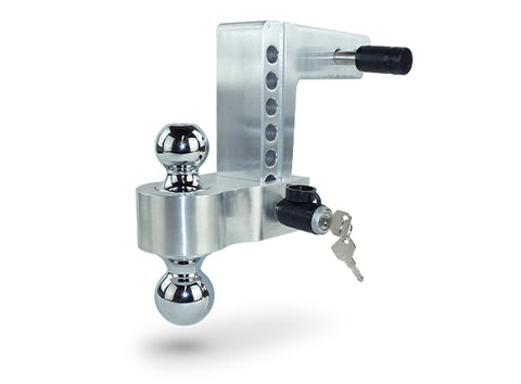 Ball Mount 2.5 Inch Shank 6 Inch Drop Chrome