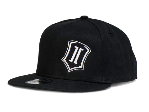 ICON Snapback Hat Black W/ Shield Logo New Era 9fifty