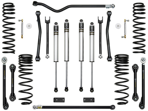 20-UP JEEP GLADIATOR 2.5" STAGE 5 SUSPENSION SYSTEM (TUBULAR)