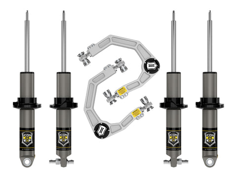 ICON 2021-2026 Ford Bronco HOSS 2.0 Package 0-2" Lift Stage 2 Suspension System Billet