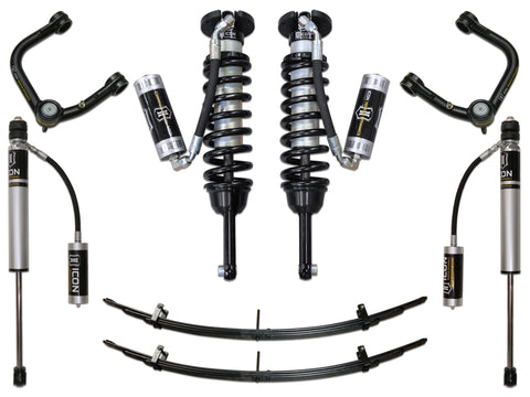 ICON 2005-2015 Toyota Tacoma 0-3.5" Lift/2016-2023 Tacoma 0-2.75" Lift Stage 4 Suspension System Tubular