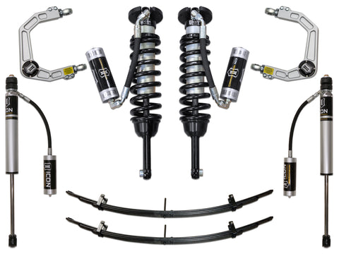 ICON 2005-2015 Toyota Tacoma 0-3.5" Lift/2016-2023 Tacoma 0-2.75" Lift Stage 4 Suspension System Billet