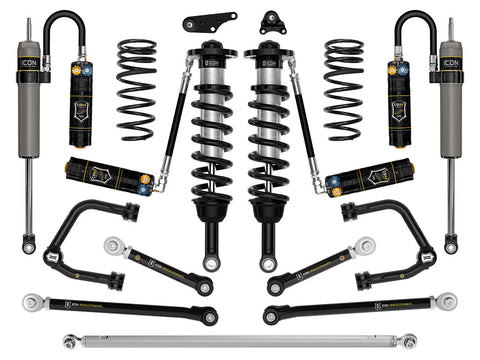 ICON 2024-2026 Toyota Tacoma 1.25-3" Lift Stage 12 Suspension System Tubular