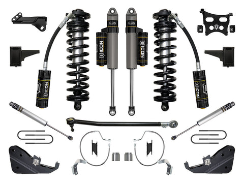 ICON 2023-2026 Ford F-250/F-350 Super Duty 4WD 4-5.5" Lift Stage 4 Coilover Conversion System