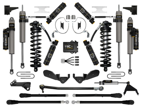 ICON 2023-2026 Ford F-250/F-350 Super Duty 4WD 4-5.5" Lift Stage 9 Coilover Conversion System