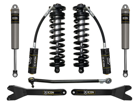 ICON 2023-2026 Ford F-250/F-350 Super Duty 4WD 2.5-3" Lift Stage 2 Coilover Conversion System W/ Radius Arms