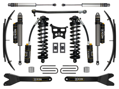 ICON 2023-2026 Ford F-250/F-350 Super Duty 4WD 2.5-3" Lift Stage 4 Coilover Conversion System With Radius Arms And Expansion Packs