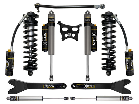 ICON 2023-2026 Ford F-250/F-350 Super Duty 4WD 2.5-3" Lift Stage 4 Coilover Conversion System With Radius Arms