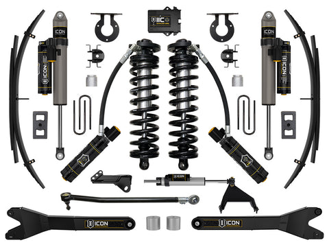 ICON 2023-2026 Ford F-250/F-350 Super Duty 4WD 2.5-3" Lift Stage 6 Coilover Conversion System With Radius Arms And Expansion Packs