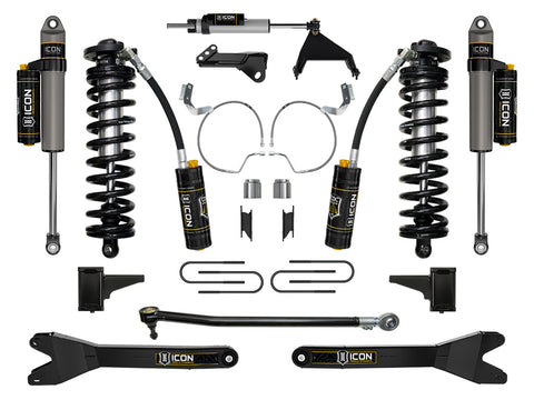 ICON 2023-2026 Ford F-250/F-350 Super Duty 4WD 4-5.5" Lift Stage 5 Coilover Conversion System W/ Radius Arms