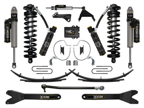 ICON 2023-2026 Ford F-250/F-350 Super Duty 4WD 4-5.5" Lift Stage 8 Coilover Conversion System W/ Radius Arms & Expansion Packs