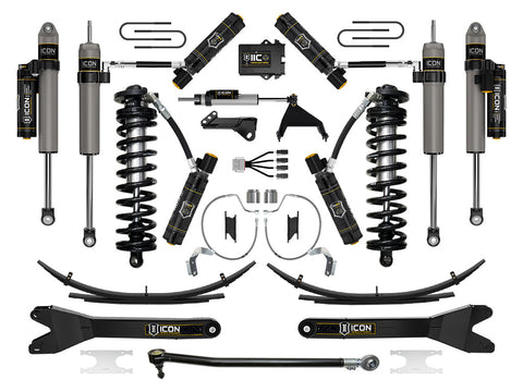 ICON 2023-2026 Ford F-250/F-350 Super Duty 4WD 4-5.5" Lift Stage 9 Coilover Conversion System W/ Radius Arms & Expansion Packs