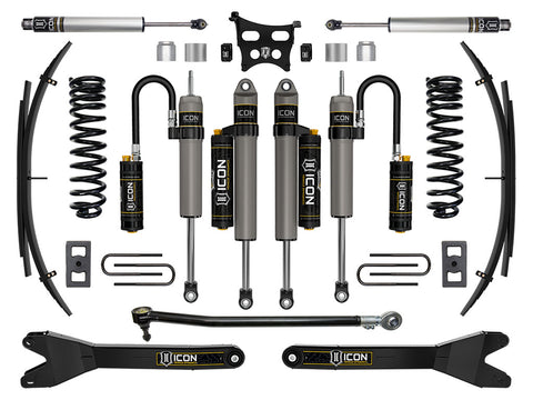 ICON 2023-2026 Ford F-250/F-350 Super Duty 4WD Diesel 2.5" Lift Stage 5 Suspension System W/ Radius Arms And Expansion Packs