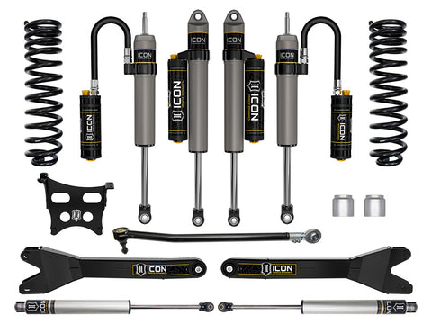 ICON 2023-2026 Ford F-250/F-350 Super Duty 4WD Diesel 2.5" Lift Stage 5 Suspension System W/ Radius Arms