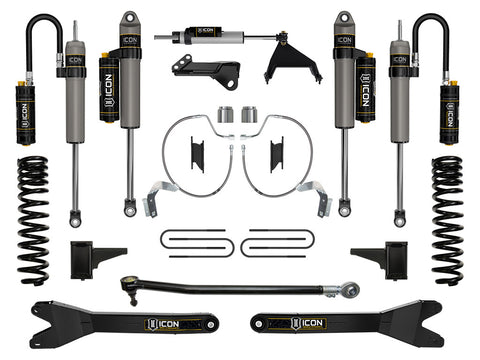 ICON 2023-2026 Ford F-250/F-350 Super Duty 4WD Diesel 4.5" Lift Stage 5 Suspension System W/ Radius Arms
