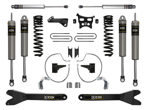 ICON 2023-2026 Ford F-250/F-350 Super Duty 4WD Gas 4.5" Lift Stage 3 Suspension System W/ Radius Arms