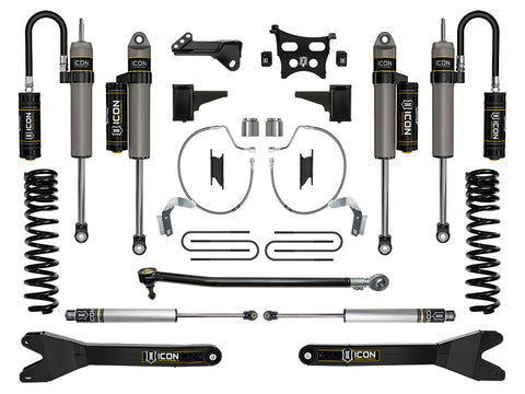 ICON 2023-2026 Ford F-250/F-350 Super Duty 4WD Gas 4.5" Lift Stage 4 Suspension System W/ Radius Arms