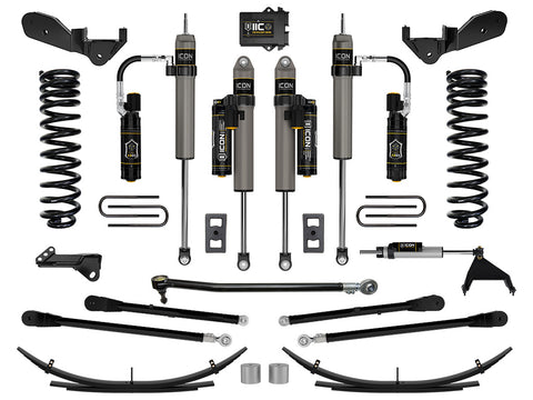 ICON 2023-2026 Ford F-250/F-350 Super Duty 4WD Gas 2.5" Lift Stage 6 Suspension System W/ 4-Link And Expansion Packs