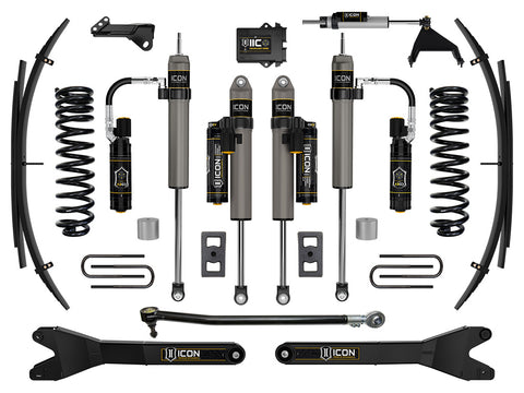 ICON 2023-2026 Ford F-250/F-350 Super Duty 4WD Gas 2.5" Lift Stage 6 Suspension System W/ Radius Arms And Expansion Packs
