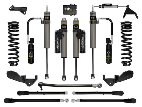 ICON 2023-2026 Ford F-250/F-350 Super Duty 4WD Gas 2.5" Lift Stage 6 Suspension System W/ 4-Link
