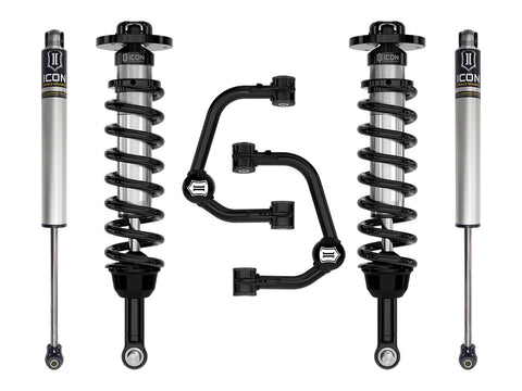 ICON 2021-2025 Ford F-150 4WD 2.75-3.5" Lift Stage 1 Suspension System Tubular