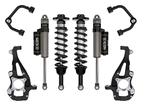 ICON 2021-2025 Ford F-150 4WD 3.5-4.5" Lift Stage 2 Suspension System Tubular