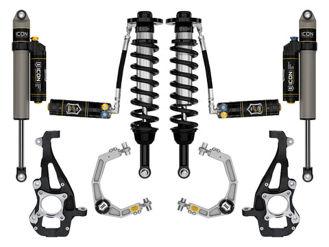 ICON 2021-2025 Ford F-150 4WD 3.5-4.5" Lift Stage 4 Suspension System Billet CDXS