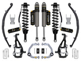 ICON 2021-2025 Ford F-150 4WD 3.5-4.5" Lift Stage 4 Suspension System Billet CDCV W/ Leaf Packs